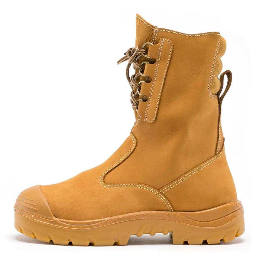 Collie: Nitrile Bump Cap Work Boots 342099 Lace Up Steel Blue