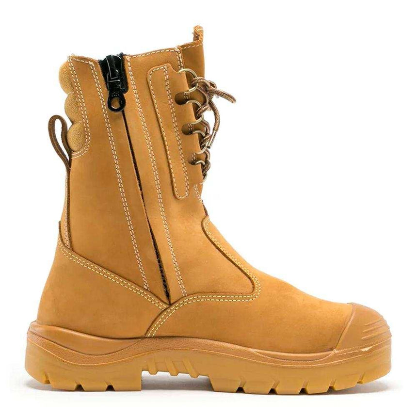 Collie: Nitrile Bump Cap Work Boots 342099 Lace Up Steel Blue