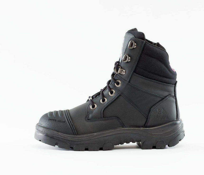 Southern Cross®Zip Scuff Ladies Boot 512719 Zip Up Boots Steel Blue