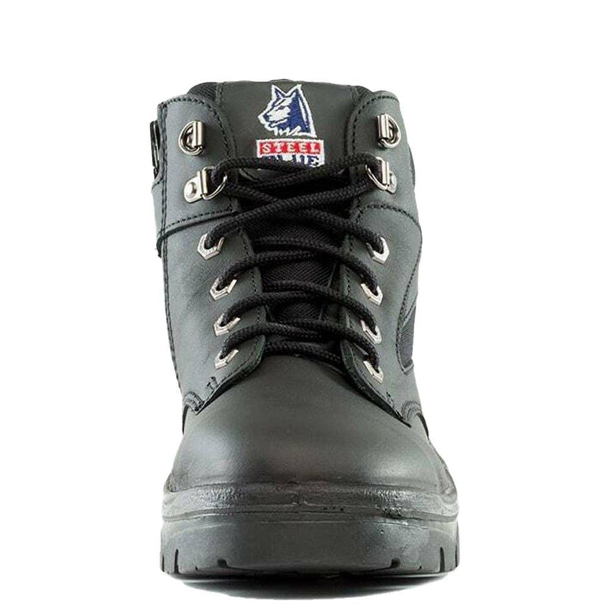 Parkes Zip Ladies Work Boot 512758 Zip Up Boots Steel Blue