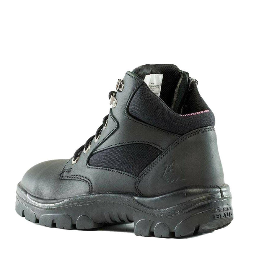 Parkes Zip Ladies Work Boot 512758 Zip Up Boots Steel Blue