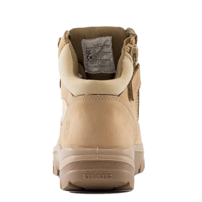 Parkes Zip: Scuff Cap Work Boots 312658 Zip Up Boots Steel Blue