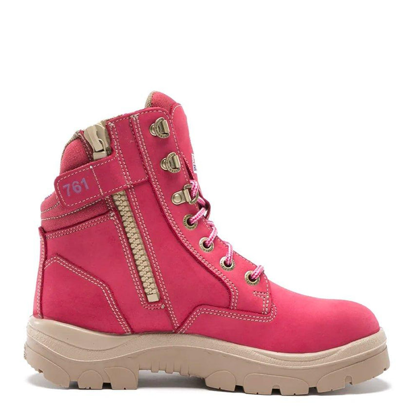 Pink Southern Cross® Zip Ladies 512761 Zip Up Boots Steel Blue