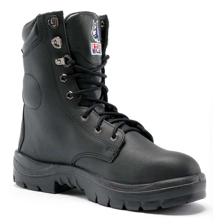 Portland High-Leg Boot 322104 Lace Up Steel Blue