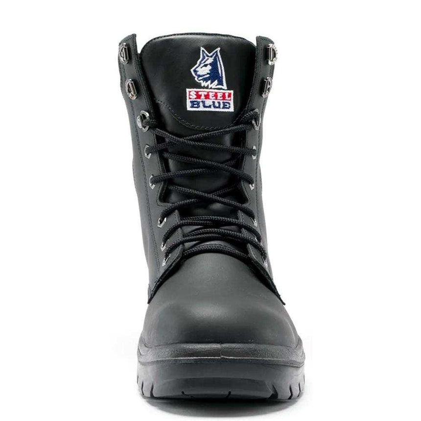 Portland High-Leg Boot 322104 Lace Up Steel Blue