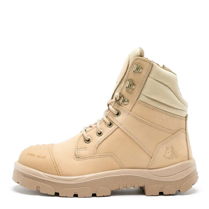 Sand Southern Cross Zip® Work Boots 312661 Zip Up Boots Steel Blue