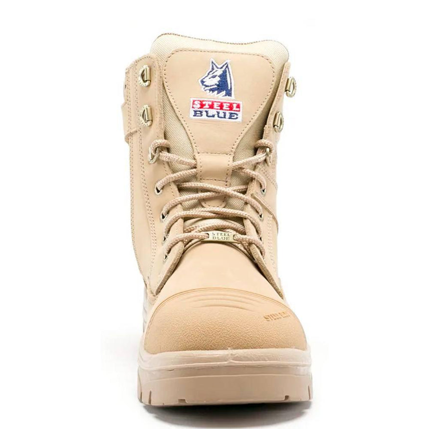 Sand Southern Cross Zip® Work Boots 312661 Zip Up Boots Steel Blue