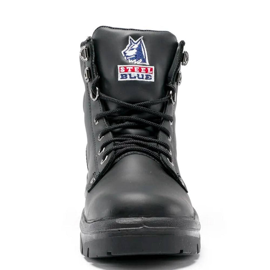 Black Southern Cross Zip® Work Boots 312661 Zip Up Boots Steel Blue