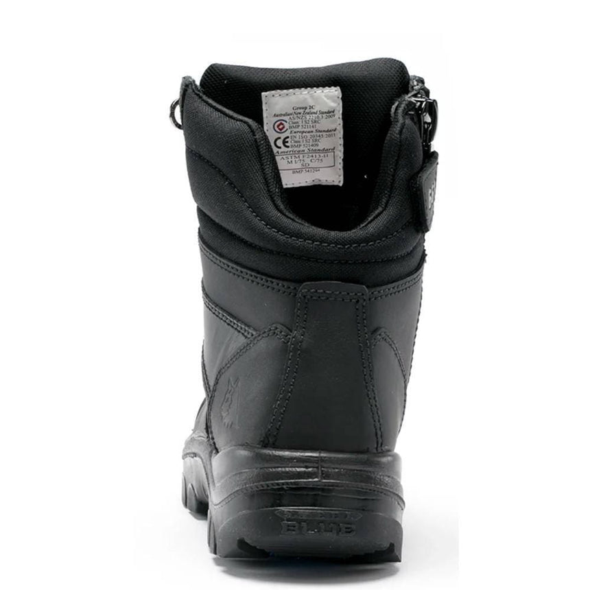 Black Southern Cross Zip® Work Boots 312661 Zip Up Boots Steel Blue