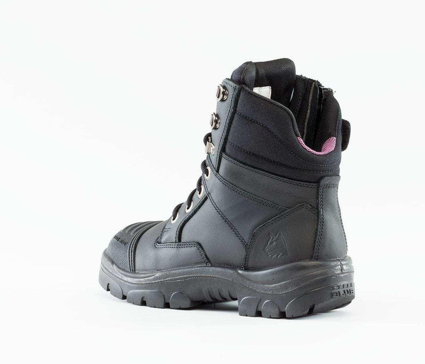 Southern Cross®Zip Scuff Ladies Boot 512719 Zip Up Boots Steel Blue