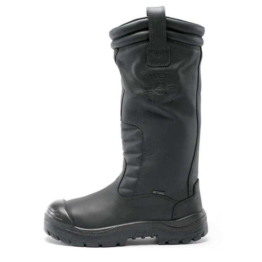 Telfer High Leg Work Boot 382833 Zip Up Boots Steel Blue