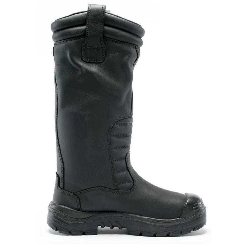 Telfer High Leg Work Boot 382833 Zip Up Boots Steel Blue