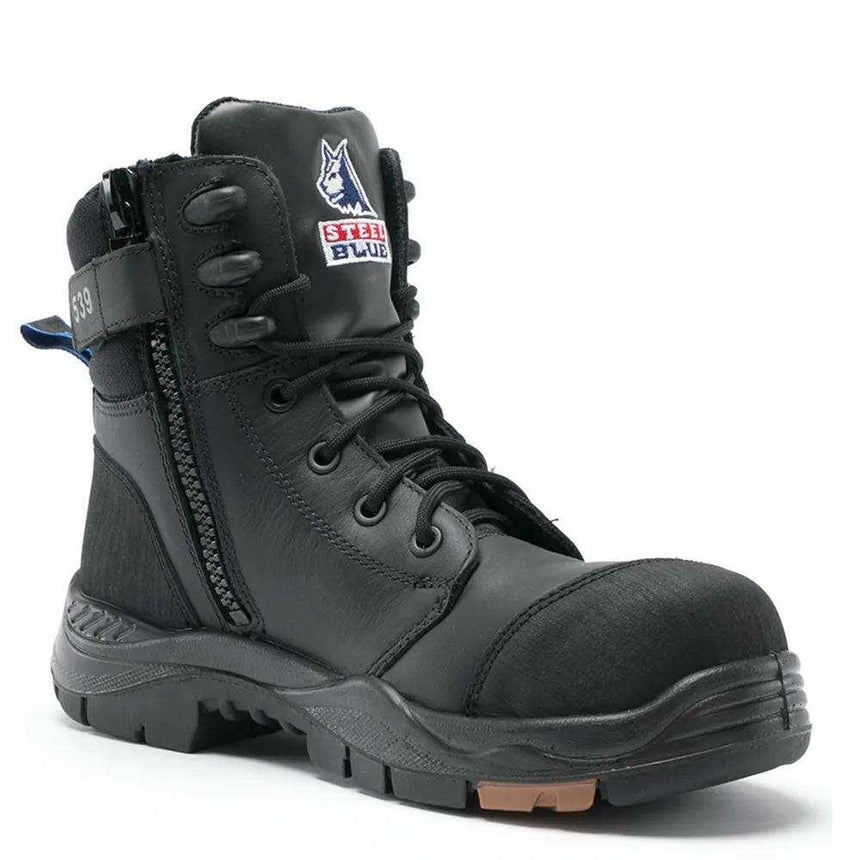Torquay Work Boot 617539 Zip Up Boots Steel Blue
