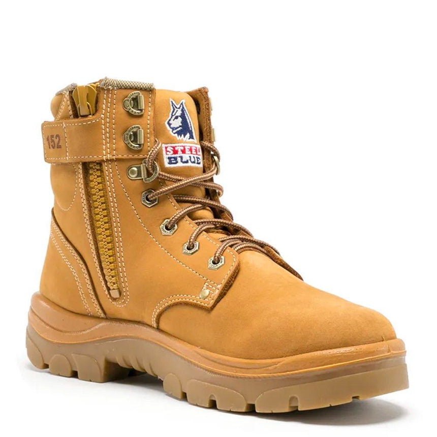 Wheat Argyle® Zip Work Boots 312152 Zip Up Boots Steel Blue