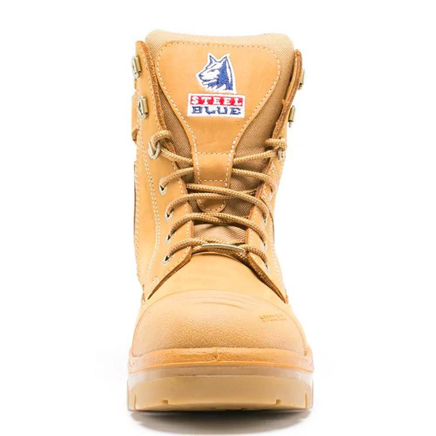 Wheat Southern Cross® Zip Work Boots 312661 Zip Up Boots Steel Blue