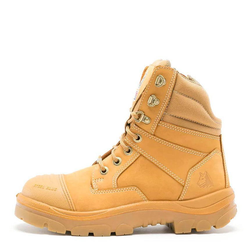 Wheat Southern Cross® Zip Work Boots 312661 Zip Up Boots Steel Blue