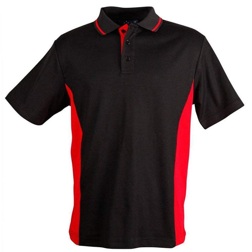 PS73K Teammate Polo Kids Polos Winning Spirit 04K Black.Red