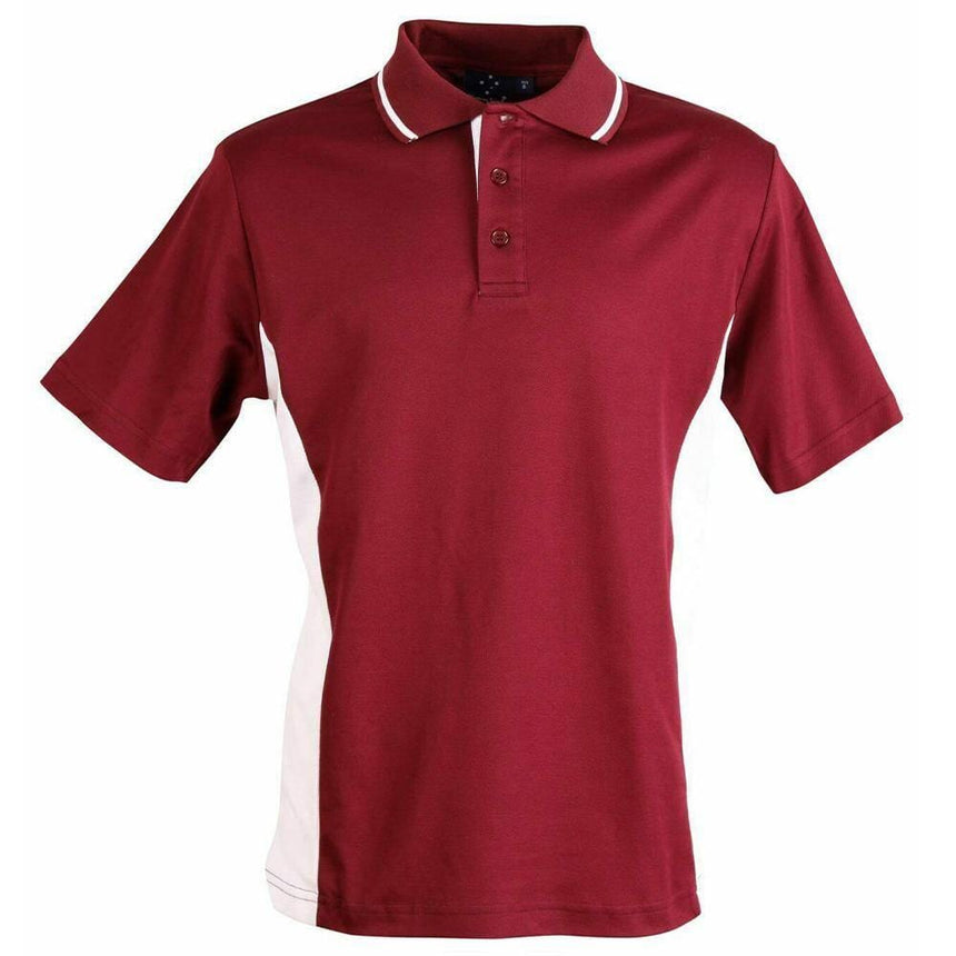 PS73K Teammate Polo Kids Polos Winning Spirit 04K Maroon.White