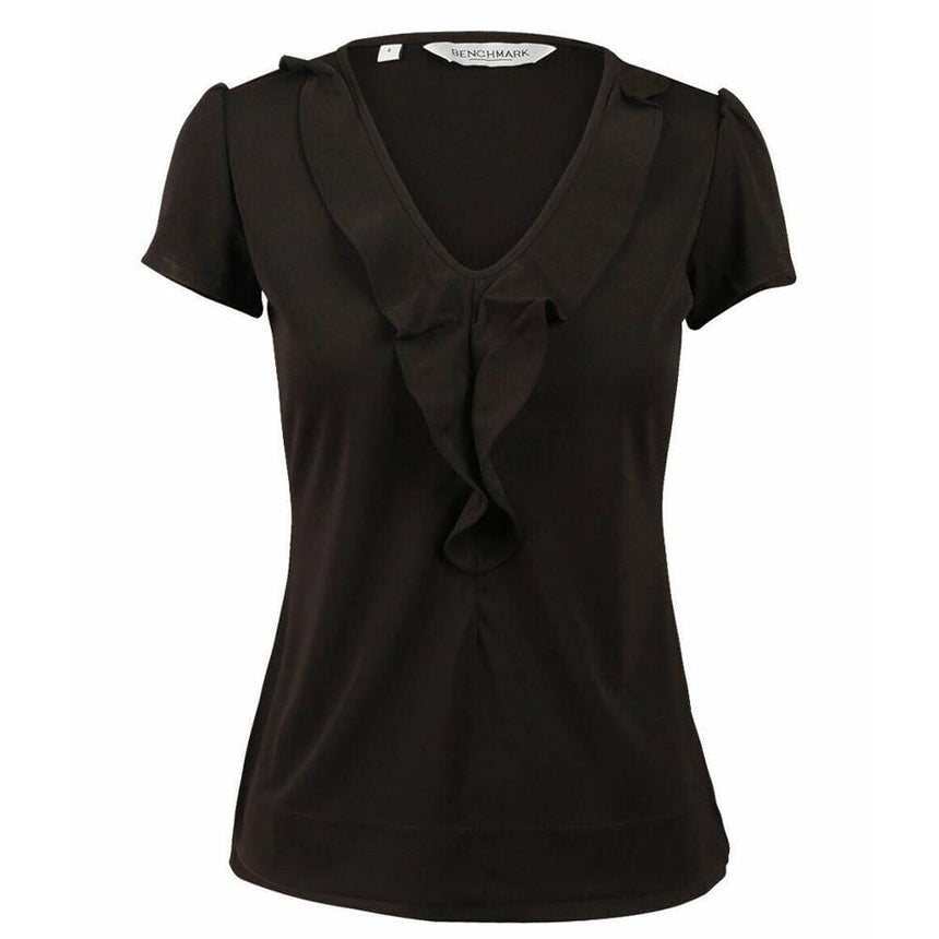 M8820 Women's Ruffle Front Blouse Dresses Winning Spirit 6