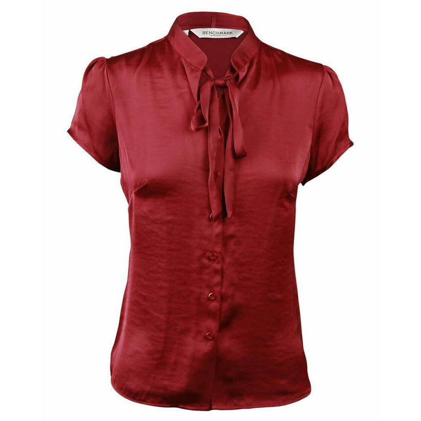 M8810 Women's Tie Neck Blouse Blouse Shirts Winning Spirit 6
