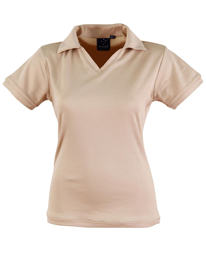 PS34A Victory Polo Ladies Polos Winning Spirit Brown 8