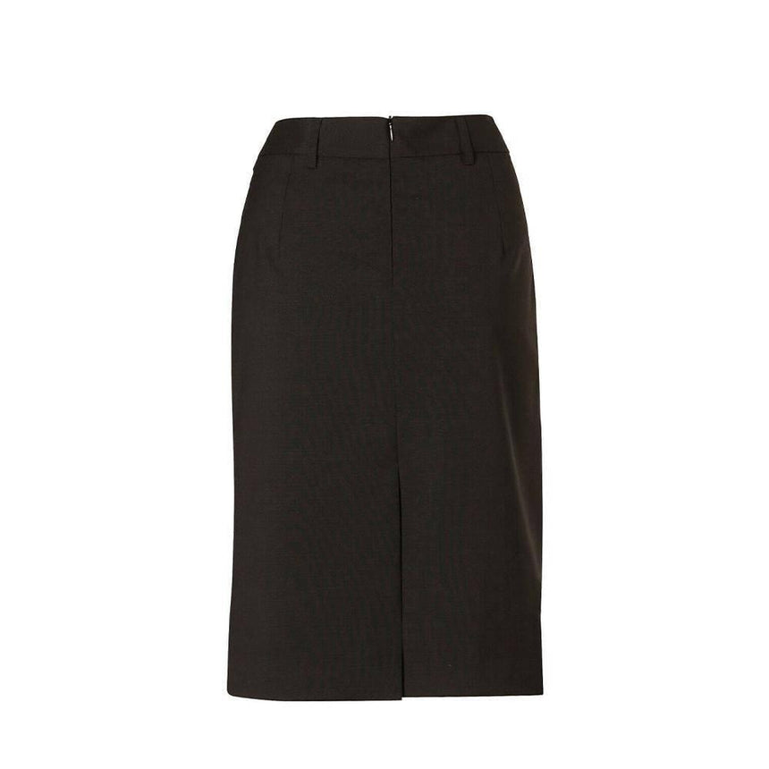 M9470 Women's Wool Blend Stretch Mid Length Lined Pencil Skirt Skirts Winning Spirit Black 6