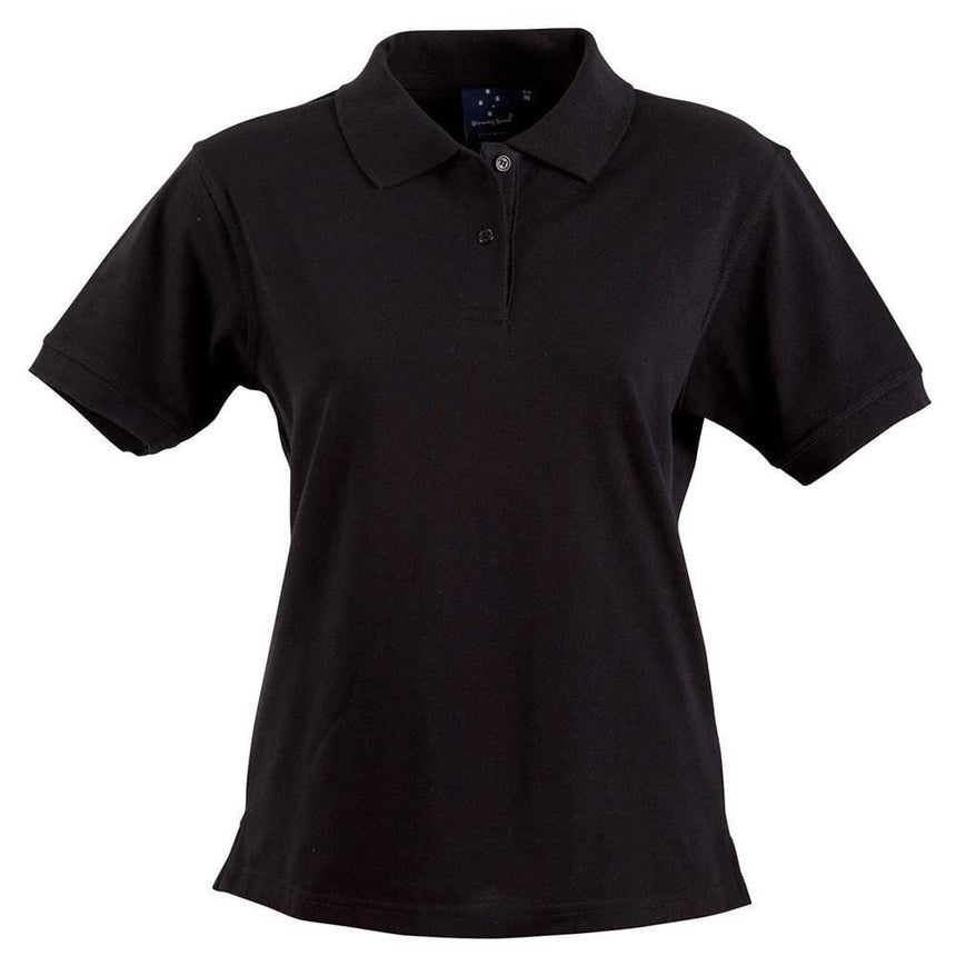 PS23 Delux Polo Ladies Polos Winning Spirit Black 10
