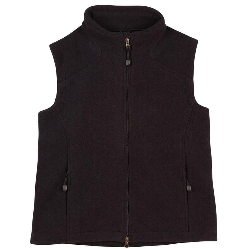 PF10 Diamond Fleece Vest Ladies Vests Winning Spirit Black 8