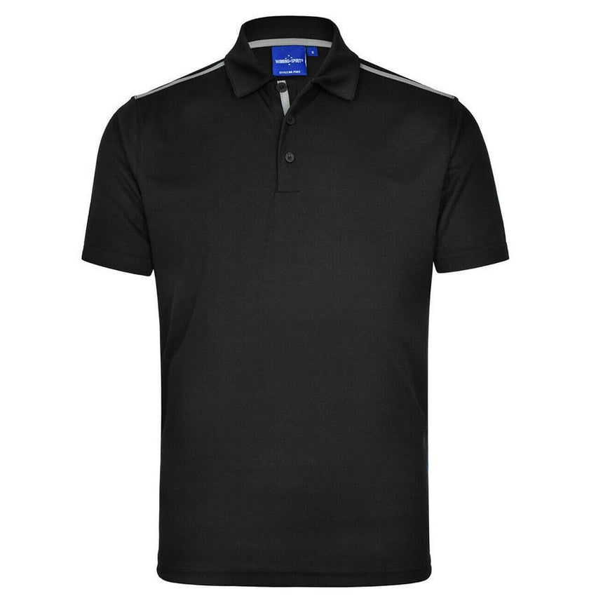 PS83K Staten Polo Shirt Kid's Polos Winning Spirit Black.Ash 04K
