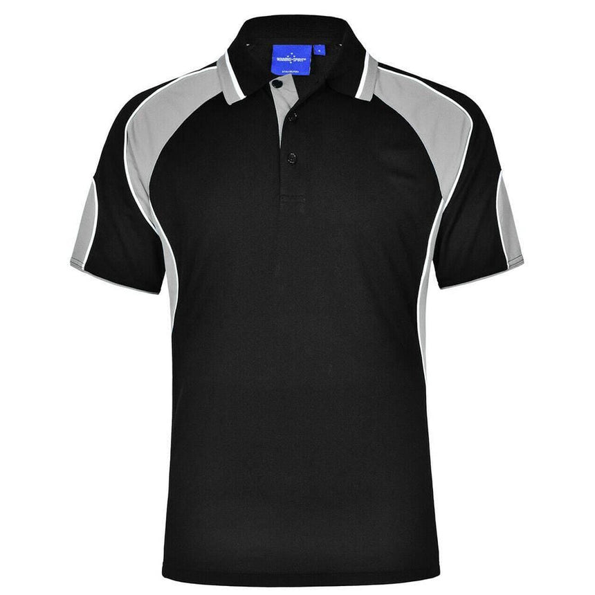 PS61K Alliance Polo Kids Polos Winning Spirit Black.Ash 06K