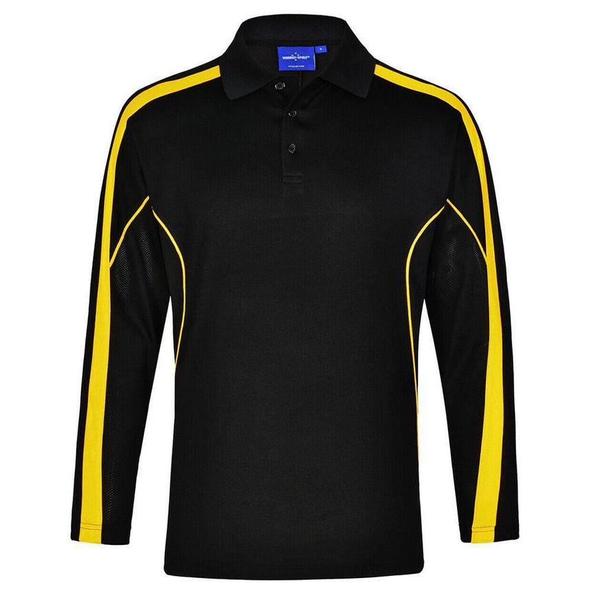 PS70 Legend Plus Ladies Long Sleeve Shirts Winning Spirit Black.Gold 8