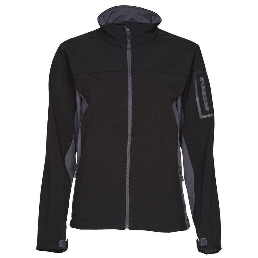 JK32 Whistler Softshell Contrast Jacket Ladies Jackets Winning Spirit Black.Grey 8