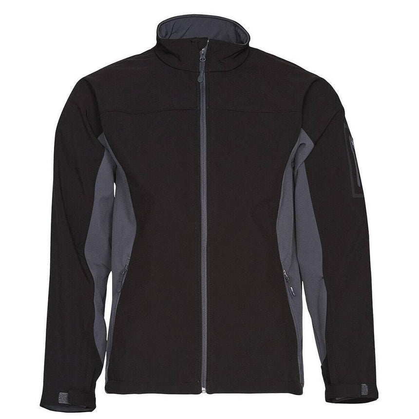 JK31 Whistler Softshell Contrast Jacket Men's Jackets Winning Spirit Black/Grey S