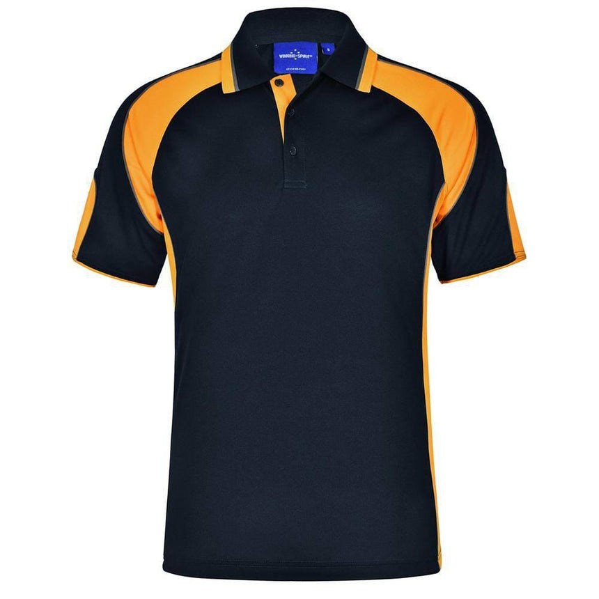 PS61K Alliance Polo Kids Polos Winning Spirit Black.Orange 06K