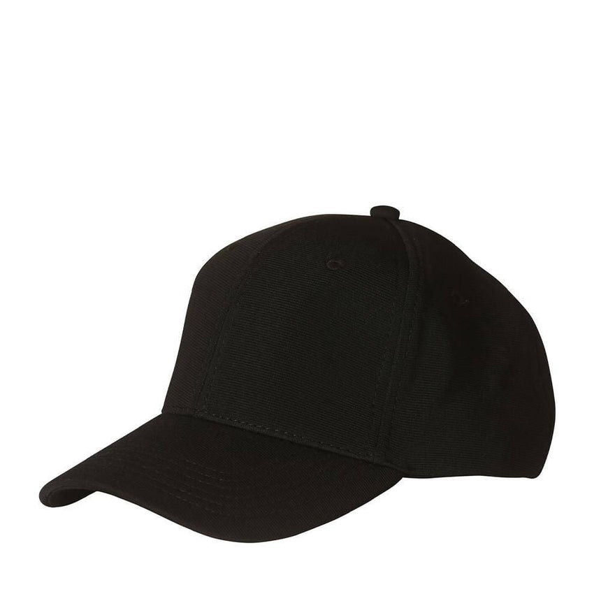 CH10 Ottoman Cap Hats Winning Spirit Black