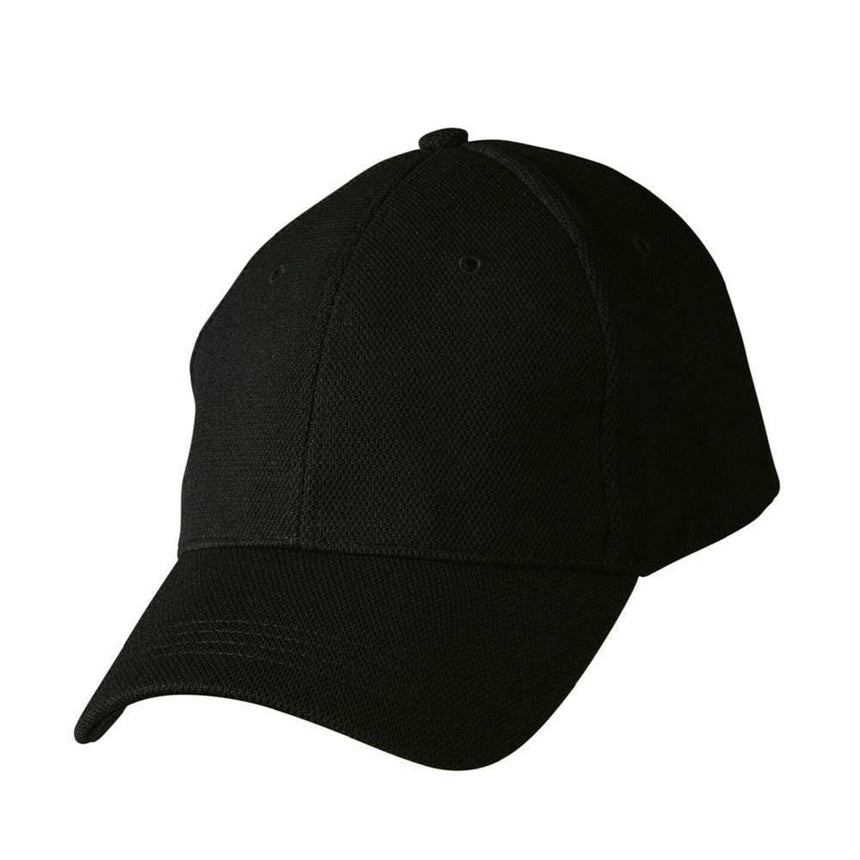 CH77 Pique Mesh Cap Hats Winning Spirit Black