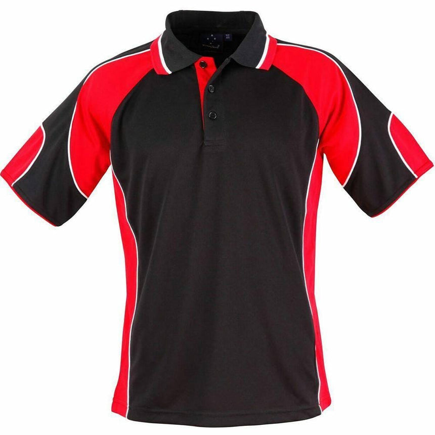 PS61K Alliance Polo Kids Polos Winning Spirit Black.Red 06K