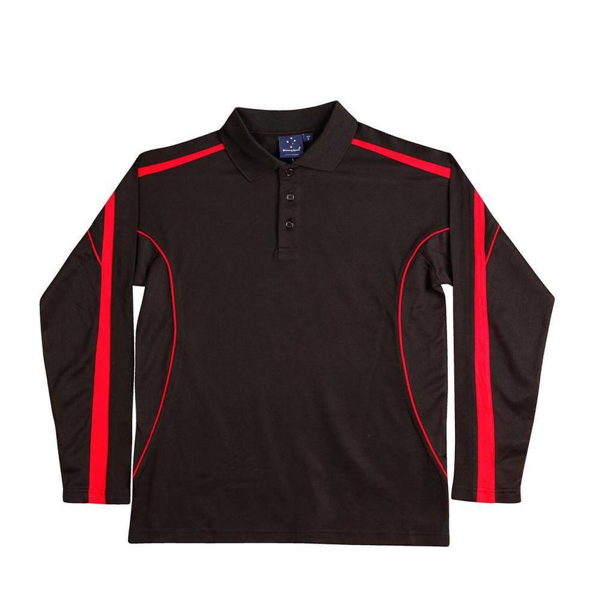 PS69K Legend Plus Kids Polos Winning Spirit Black.Red 06K