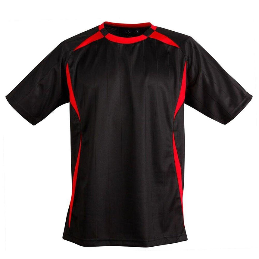 TS85K Shoot Soccer Tee Kids T Shirts Winning Spirit Black.Red 06K
