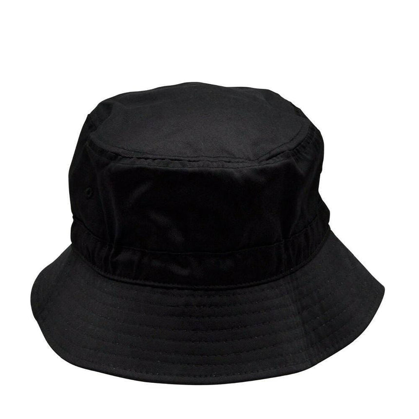 H1034 Bucket Hat With Toggle Hats Winning Spirit Black S/M