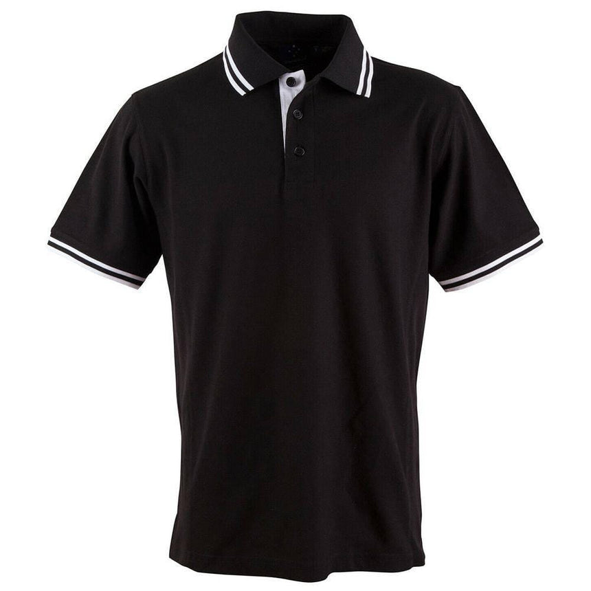 PS65K Grace Polo Kids Polos Winning Spirit Black.White 06K