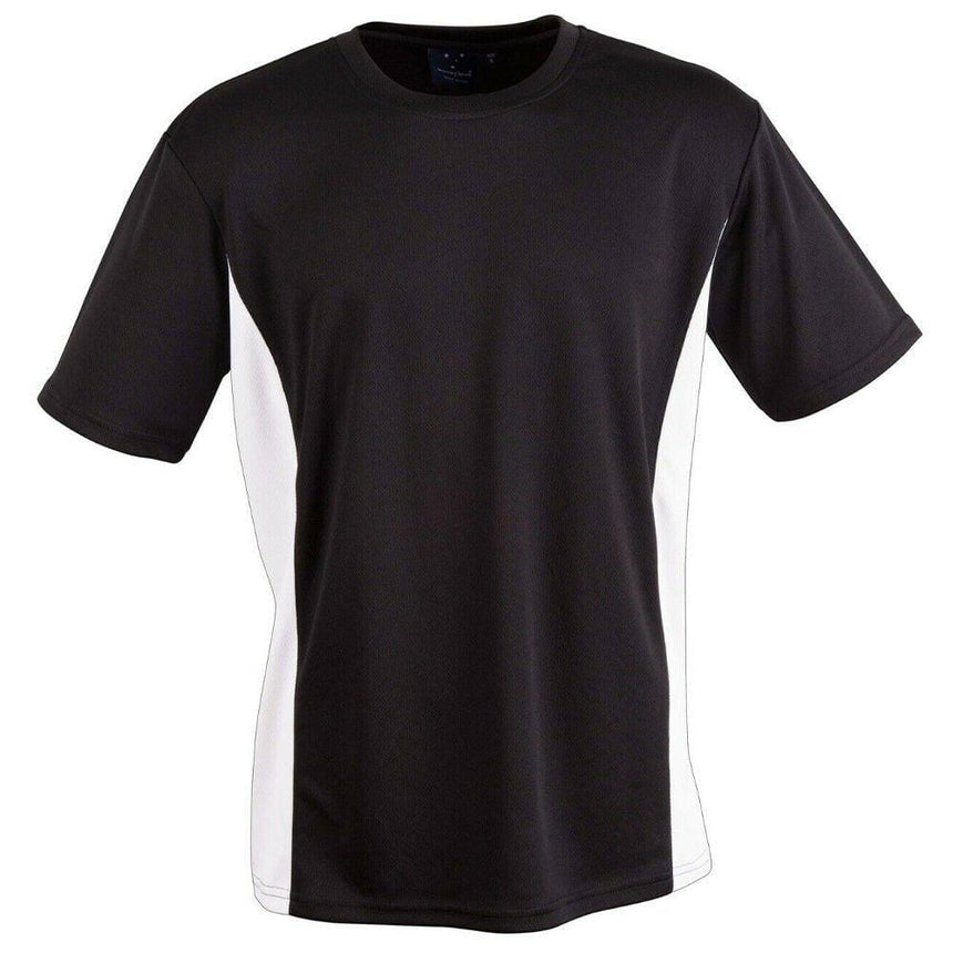 TS12K Teammate Tee Kids T Shirts Winning Spirit Black.White 06K