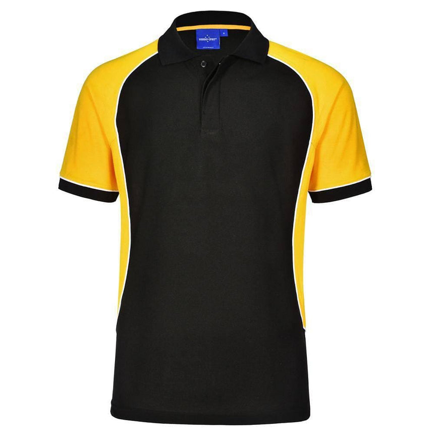 PS77K Arena Polo Kids Polos Winning Spirit Black/Gold 04K