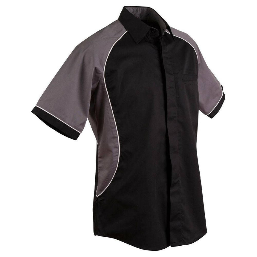BS15 Men's Arena Tri Colour Contrast Shirt Shirts Winning Spirit Black.White.Grey S