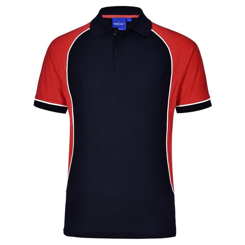 PS77K Arena Polo Kids Polos Winning Spirit Black/Red 04K