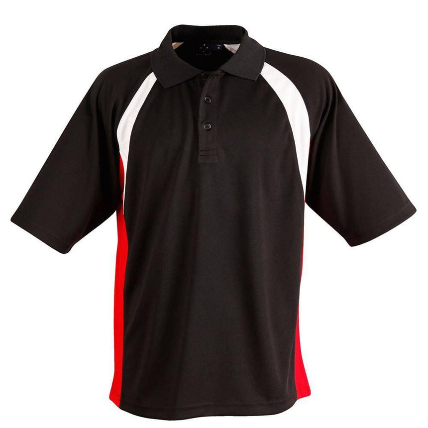 PS28 Tri Sport Polo Polos Winning Spirit Black.White.Red S