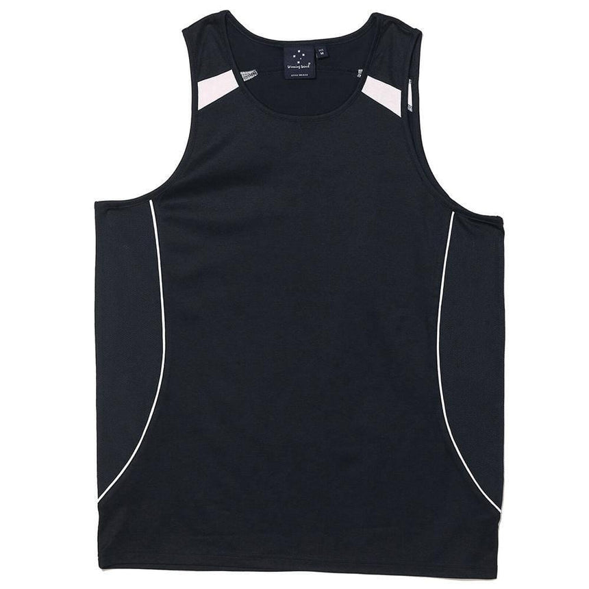 SL53 Legend Singlet Men’s Singlets Winning Spirit Black.White XS