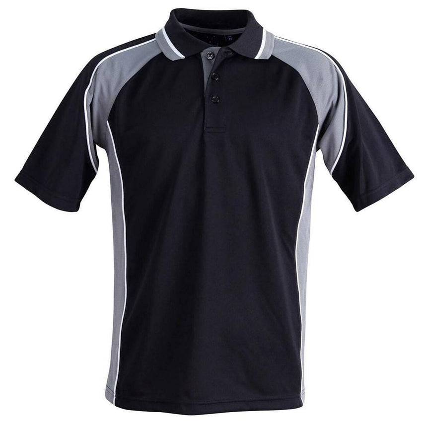 PS49 Mascot Polo Men's Polos Winning Spirit BlackAsh XS