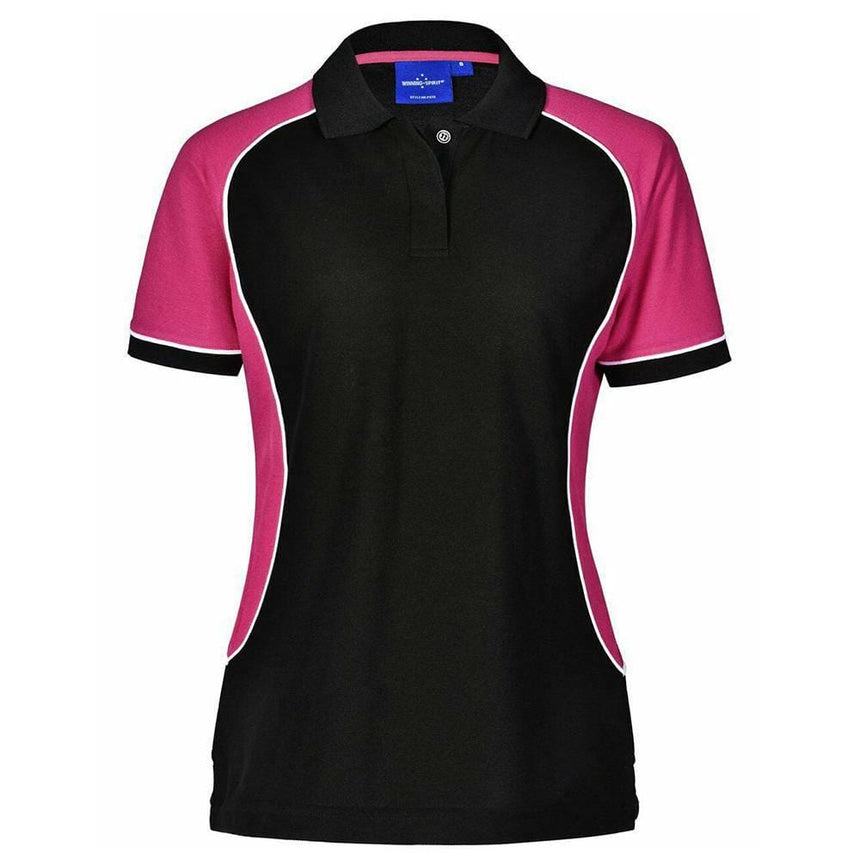 PS78 Arena Polo Women Polos Winning Spirit BlackWhiteMagenta 8