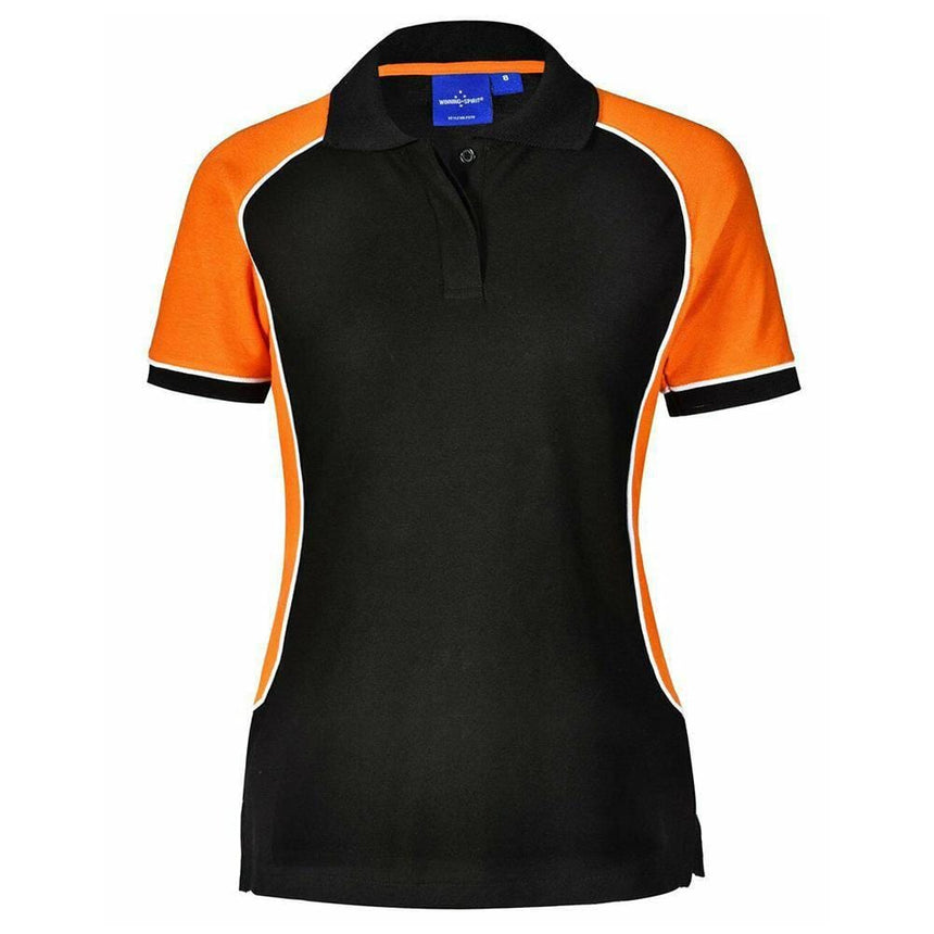 PS78 Arena Polo Women Polos Winning Spirit BlackWhiteOrange 8